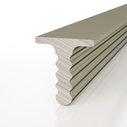 Профиль алюминиевый теневой разделительный Decaro D009.3A Bronze Бронзовый 3000×7×7,5