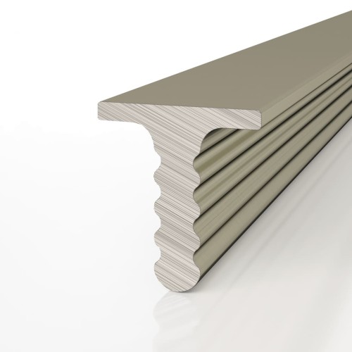 Профиль алюминиевый теневой разделительный Decaro D009.3A Bronze Бронзовый 3000×7×7,5