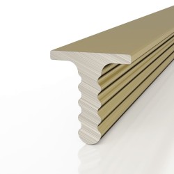 Профиль алюминиевый теневой разделительный Decaro D009.3A Brass Латунный 3000×7×7,5