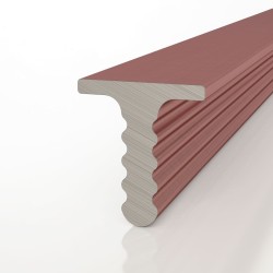 Профиль алюминиевый теневой разделительный Decaro D009.3A Copper Медный 3000×7×7,5