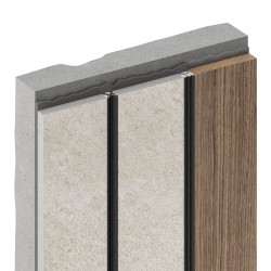 Профиль алюминиевый теневой разделительный Decaro D00X.A Copper Медный 3000×10×10