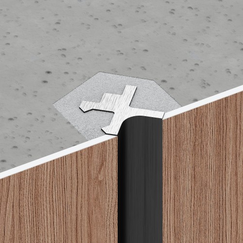 Профиль алюминиевый теневой разделительный Decaro D00X.A Bronze Бронза 3000×10×10