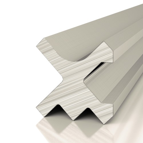 Профиль алюминиевый теневой разделительный Decaro D00X.A Titanium Титановый 3000×10×10