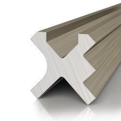 Профиль алюминиевый теневой разделительный Decaro D00X.A Bronze Бронза 3000×10×10