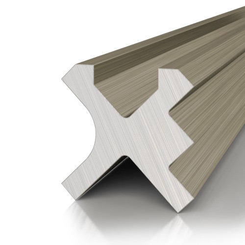 Профиль алюминиевый теневой разделительный Decaro D00X.A Bronze Бронза 3000×10×10