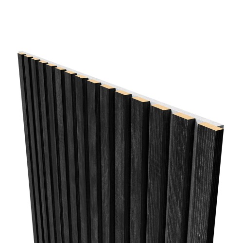 МДФ стеновая панель акустическая Cosca Decor Сканди Дуб Графит серый войлок 2750×600×19