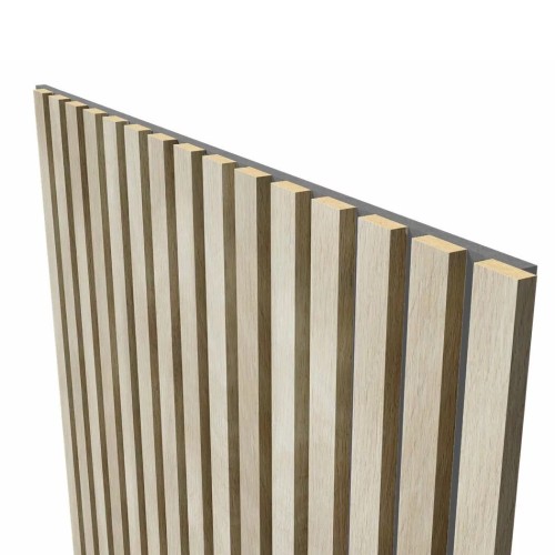 МДФ стеновая панель акустическая Cosca Decor Сканди Ясень Кристалл серый войлок 2750×600×19