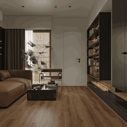 Кварцвиниловый SPC ламинат Alpine Floor Premium XL Дуб Табачный ECO 7-34 1524×180×8