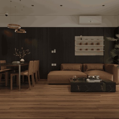 Кварцвиниловый SPC ламинат Alpine Floor Premium XL Дуб Табачный ECO 7-34 1524×180×8