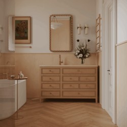 Кварцвиниловый SPC ламинат Norland Parquet Saver Sand 1066-2 венгерская елка 600×125×4