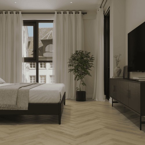 Кварцвиниловый SPC ламинат Norland Parquet Instant Light 1066-4 венгерская елка 600×125×4