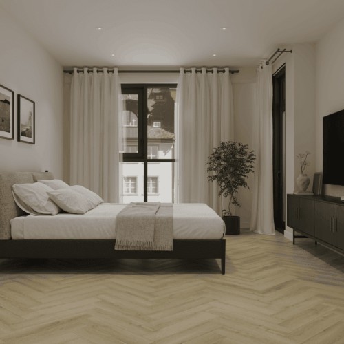 Кварцвиниловый SPC ламинат Norland Parquet Instant Light 1066-4 венгерская елка 600×125×4