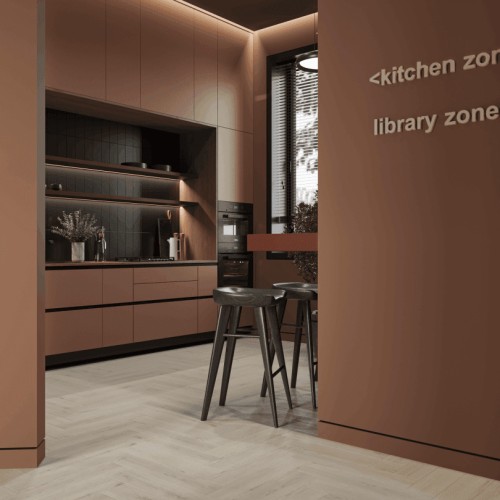 Кварцвиниловый SPC ламинат Norland Parquet Easy Plank 1066-5 венгерская елка 600×125×4