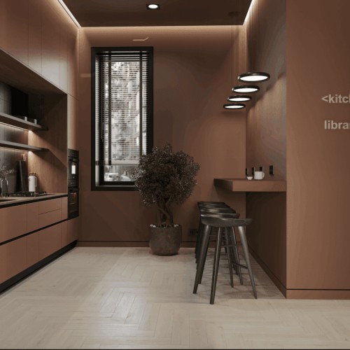 Кварцвиниловый SPC ламинат Norland Parquet Easy Plank 1066-5 венгерская елка 600×125×4