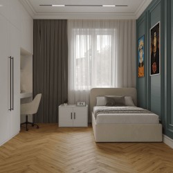 Кварцвиниловый SPC ламинат Norland Parquet Basic Room 1066-10 венгерская елка 600×125×4