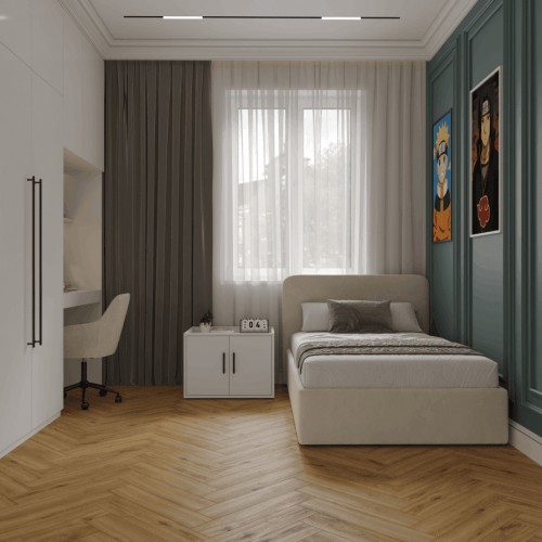 Кварцвиниловый SPC ламинат Norland Parquet Basic Room 1066-10 венгерская елка 600×125×4