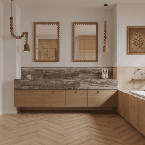 Кварцвиниловый SPC ламинат Norland Parquet S Taymyr 1055-1 венгерская елка 600×125×4