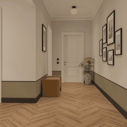 Кварцвиниловый SPC ламинат Norland Parquet S Valday 1055-2 венгерская елка 600×125×4
