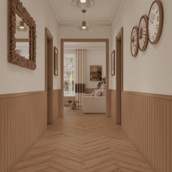 Кварцвиниловый SPC ламинат Norland Parquet S Senezh 1055-5 венгерская елка 600×125×4