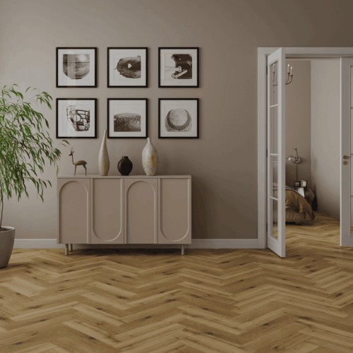 Кварцвиниловый SPC ламинат Norland Parquet S Opal 1055-12 венгерская елка 600×125×4