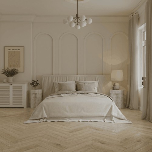 Кварцвиниловый SPC ламинат Norland Parquet S Buton 1055-17 венгерская елка 600×125×4