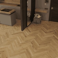 Ламинат Norland Herringbone Elegant 10 Дуб Хайнан LF306-09 венгерская елка 600×100×10