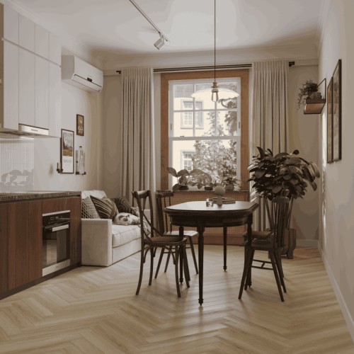 Ламинат Norland Herringbone Elegant 10 Дуб Иония LF306-33 венгерская елка 600×100×10