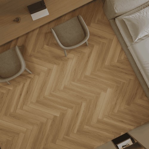 Ламинат Norland Herringbone Elegant 10 Дуб Босна LF306-39 венгерская елка 600×100×10