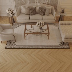 Ламинат Norland Herringbone Elegant Дуб Борео LF303-32 венгерская елка 600×100×8