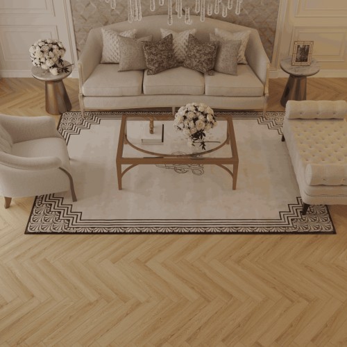 Ламинат Norland Herringbone Elegant Strong Дуб Борео LF304-32 венгерская елка 600×100×12
