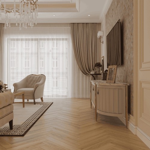 Ламинат Norland Herringbone Elegant Strong Дуб Борео LF304-32 венгерская елка 600×100×12