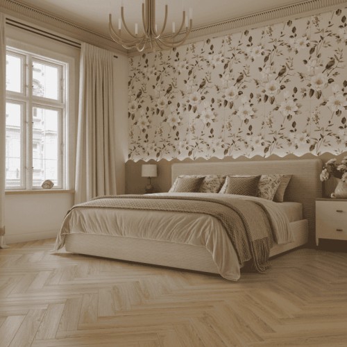 Ламинат Norland Herringbone Elegant Дуб Монте LF303-34 венгерская елка 600×100×8