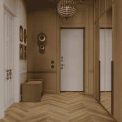 Ламинат Norland Herringbone Elegant Дуб Рива LF303-35 венгерская елка 600×100×8