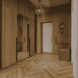 Ламинат Norland Herringbone Elegant Дуб Рива LF303-35 венгерская елка 600×100×8