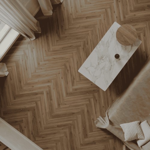 Ламинат Norland Herringbone Elegant Дуб Велла LF303-37 венгерская елка 600×100×8