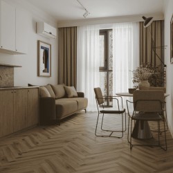 Ламинат Norland Herringbone Elegant Strong Дуб Лира LF304-40 венгерская елка 600×100×12