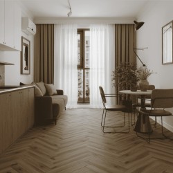 Ламинат Norland Herringbone Elegant Strong Дуб Лира LF304-40 венгерская елка 600×100×12