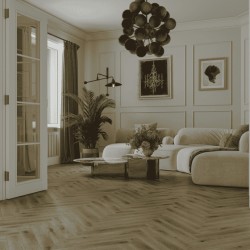 Ламинат Norland Herringbone Elegant Strong Дуб Элла LF304-41 венгерская елка 600×100×12