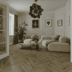 Ламинат Norland Herringbone Elegant Strong Дуб Элла LF304-41 венгерская елка 600×100×12