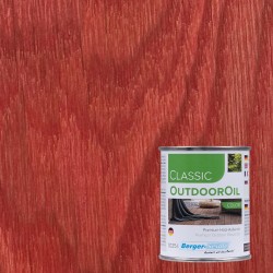 Масло для дерева Berger-Seidle Classic OutdoorOil Color цвет Red / Rot полуматовое 0,125 л