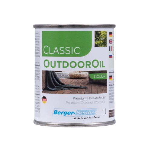 Масло для дерева Berger-Seidle Classic OutdoorOil Color цвет Lemon / Zitronengelb полуматовое 1 л