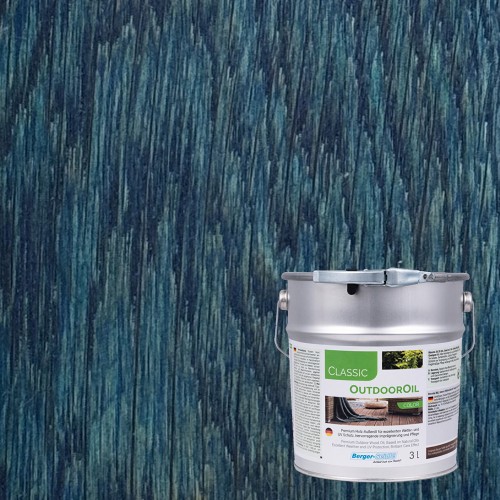 Масло для дерева Berger-Seidle Classic OutdoorOil Color цвет Blue / Blau полуматовое 3 л
