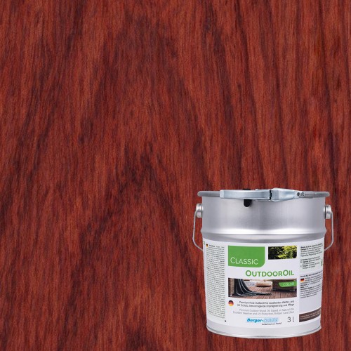 Масло для дерева Berger-Seidle Classic OutdoorOil Color цвет Carmine / Karminrot полуматовое 3 л