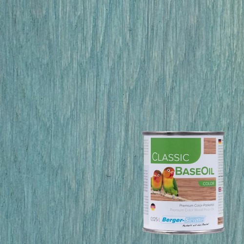 Масло для пола Berger-Seidle Classic BaseOil Color цвет Pastel Turquoise / Pastellturkis полуматовое 0,125 л