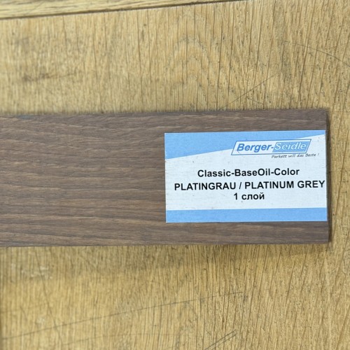 Масло для пола Berger-Seidle Classic BaseOil Color цвет Platinum Grey / Platingrau полуматовое 0,125 л