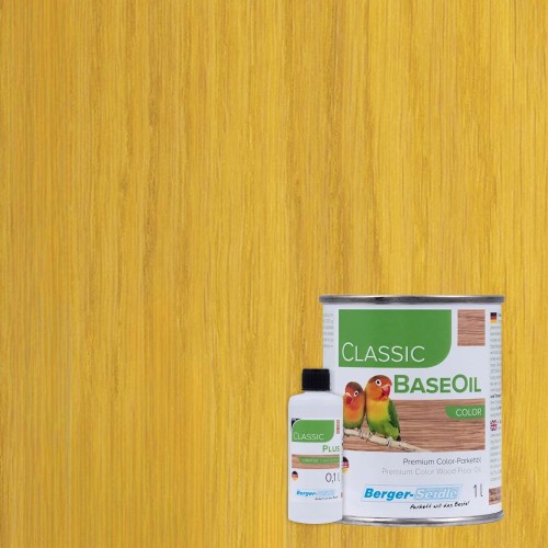 Масло для пола Berger-Seidle Classic BaseOil Color 2K цвет Lemon / Zitronengelb полуматовое 1,1 л