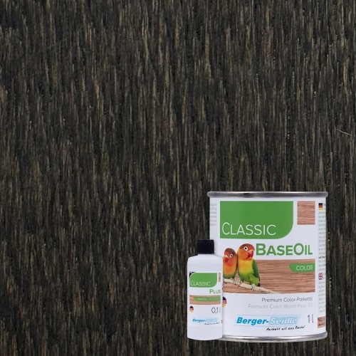 Масло для пола Berger-Seidle Classic BaseOil Color 2K цвет Black / Schwarz полуматовое 1,1 л