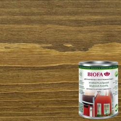 Лазурь для дерева Biofa 5075 цвет 7551 Гречишный Мед шелковисто-матовая 0,4 л