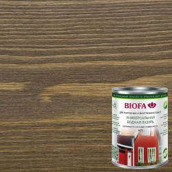 Лазурь для дерева Biofa 5075 цвет 7554 Каштановый Шелк шелковисто-матовая 0,4 л