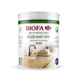 Лак для дерева Biofa 5030 Гранатовый 3003 шелковисто-матовый 0,3 л